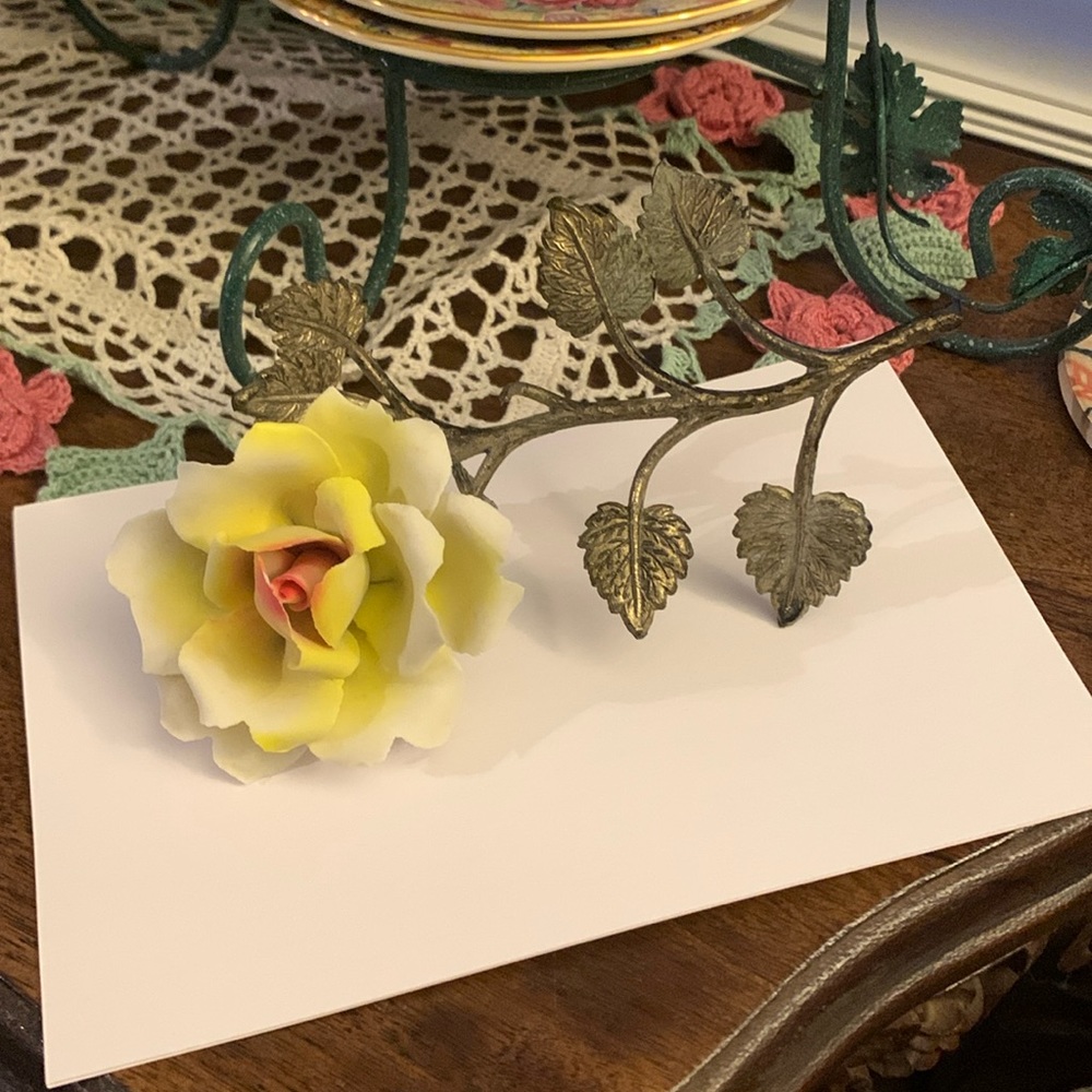 Porcelain Yellow Rose